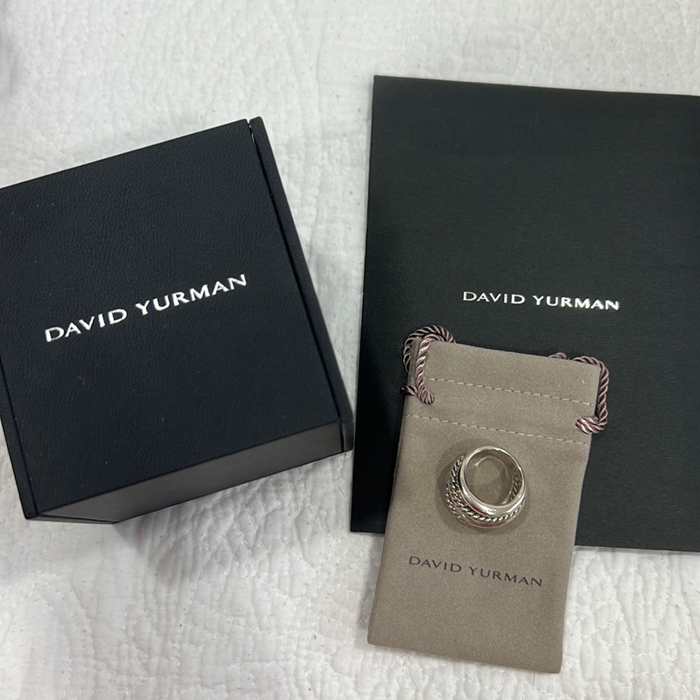 100% Authentic David Yurman crossover wide ring